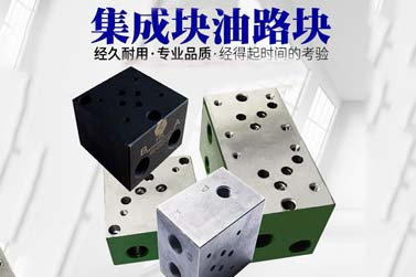 二路(lu)80*80*120電磁閥底座油(you)路集成塊油路(lù)塊帶側溢流